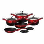 Set oale marmorate 10 piese Black Burgundy Line Berlinger Haus BH 1631N