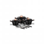 Set oale marmorate 10 piese Black Rose Berlinger Haus BH 6154
