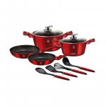 Set oale marmorate 10 piese Burgundy Metalic Line Berlinger Haus BH 6141