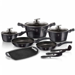 Set oale marmorate 12+2 piese Carbon Pro Berlinger Haus BH 6911