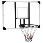 vidaXL Panou de baschet, transparent, 106x69x3 cm, policarbonat