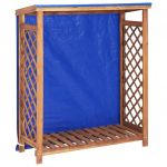 vidaXL Șopron de lemne, 105 x 38 x 115, lemn masiv de acacia