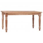 vidaXL Măsuță de cafea Batavia, alb var, 90x50x45 cm, lemn masiv tec