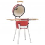 vidaXL Grătar cu afumătoare Kamado, 76 cm, ceramică