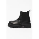Ghete Chelsea de piele Tweed