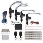 vidaXL Set închidere ușă auto cu 2 telecomenzi&4 motoare 12V universal