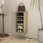 vidaXL Pantofar, stejar sonoma, 31,5x35x90 cm, PAL