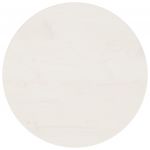 vidaXL Blat de masă, alb, Ø50x2,5 cm, lemn masiv de pin