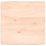 vidaXL Blat masă 60x60x(2-6) cm lemn stejar netratat contur organic