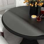 vidaXL Folie de protecție masă, mat, Ø 60 cm, PVC, 2 mm