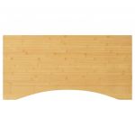 vidaXL Blat de birou 110x55x2,5 cm bambus