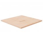 vidaXL Blat de masă pătrat, 70x70x2,5 cm, lemn masiv stejar netratat
