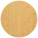 vidaXL Blat de masă, Ø50x2,5 cm, bambus