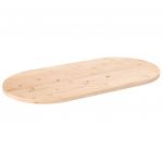 vidaXL Blat de masă, 90x45x2,5 cm, lemn masiv de pin, oval