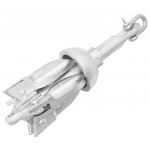 vidaXL Ancoră pliabilă argintie 0,7 kg, fier maleabil