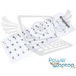 Sticker tastatura laptop layout Englezesc US alb