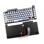 Tastatura Albastra cu Panglica Iluminare Lata Asus ROG STRIX G531GV iluminata layout US fara rama enter mic