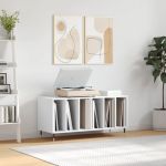 vidaXL Comodă discuri, alb, 100x38x48 cm, lemn prelucrat