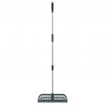 vidaXL Greblă pentru frunze 2-în-1, verde închis, 157 cm PP