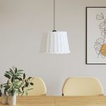 vidaXL Abajur lustră, alb, Ø40x26 cm, răchită
