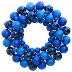 vidaXL Coroană de Crăciun, albastru, 45 cm, polistiren