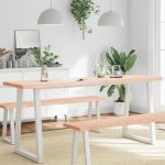 vidaXL Blat masă 180x50x(2-4) cm lemn stejar netratat contur organic