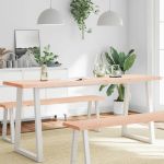 vidaXL Blat masă 180x60x(2-6) cm lemn stejar netratat contur organic