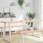 vidaXL Blat masă 180x40x(2-6) cm lemn stejar netratat contur organic