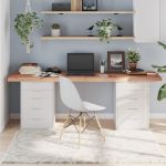 vidaXL Blat de masă maro 200x40x(2-6) cm, lemn masiv stejar tratat