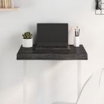 vidaXL Blat de masă maro 60x50x(2-6) cm, lemn masiv stejar tratat