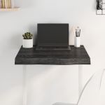 vidaXL Blat de masă maro 60x60x(2-6) cm, lemn masiv stejar tratat