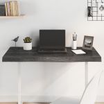 vidaXL Blat de masă maro 100x50x(2-6) cm, lemn masiv stejar tratat
