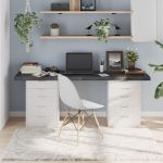 vidaXL Blat de masă maro 180x40x(2-6) cm, lemn masiv stejar tratat