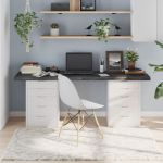 vidaXL Blat de masă maro 180x50x(2-6) cm, lemn masiv stejar tratat