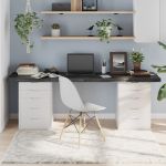 vidaXL Blat de masă maro 200x50x(2-6) cm, lemn masiv stejar tratat