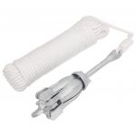 vidaXL Ancoră pliabilă cu funie, argintiu, 2,5 kg, fier maleabil