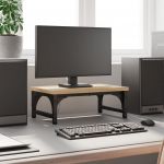 vidaXL Suport pentru monitor, stejar sonoma, 37x23x14 cm lemn compozit