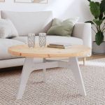 vidaXL Blat de masă rotund, Ø80x3 cm, lemn masiv de pin
