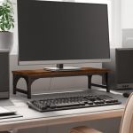 vidaXL Suport pentru monitor, stejar maro, 55x23x14 cm, lemn compozit