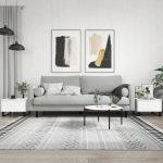 vidaXL Mese de cafea 2 buc. alb extralucios 50x46x35 cm lemn compozit