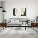 vidaXL Mese de cafea 2 buc. stejar fumuriu 50x46x35 cm lemn compozit