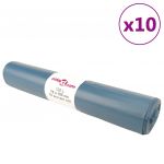 vidaXL Saci de gunoi 100 buc. albastru 120 L