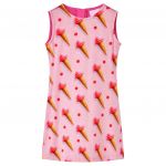 Rochie pentru copii roz aprins, 128