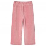 Pantaloni de copii din velur, roz, 140