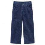 Pantaloni de copii din velur, bleumarin, 92