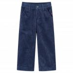 Pantaloni de copii din velur, bleumarin, 116