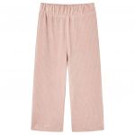 Pantaloni de copii din velur, roz, 92