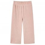 Pantaloni de copii din velur, roz, 116