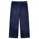 Pantaloni de copii din catifea, albastru închis, 140