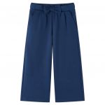 Pantaloni pentru copii cu picioare largi, bleumarin, 92
